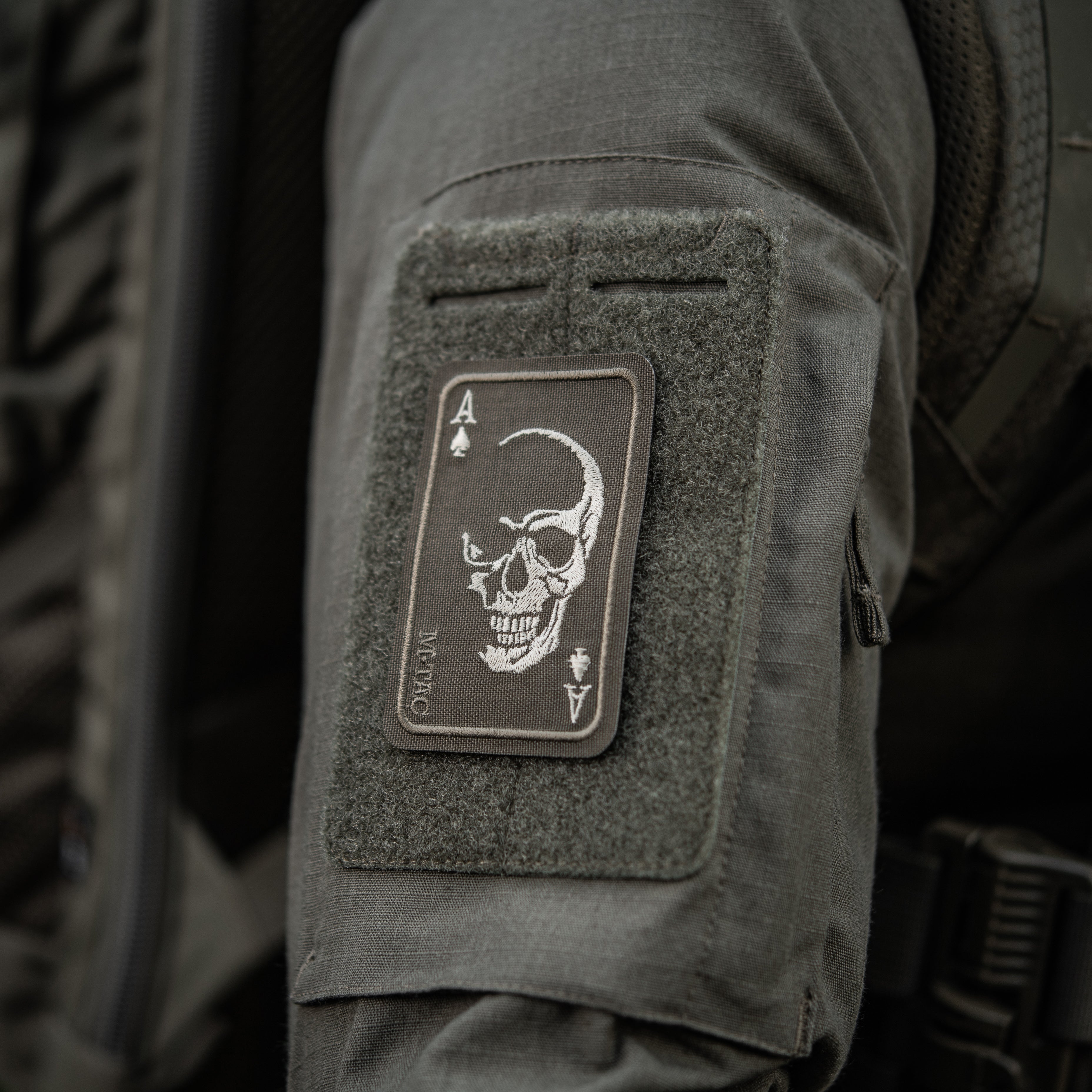 M-Tac нашивка Face of war (вишивка) Ranger Green