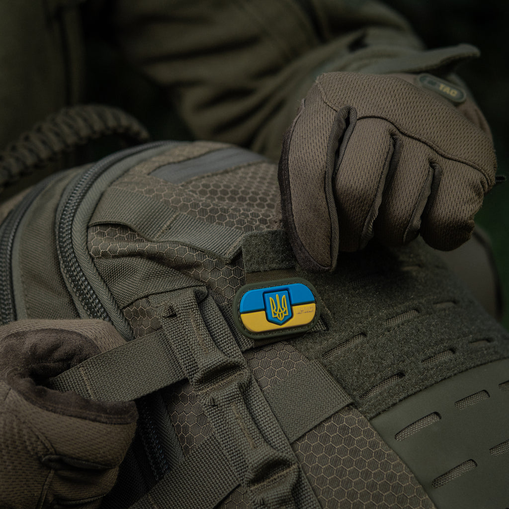 M-Tac MOLLE Patch Прапор України з гербом PVC Full Color/Ranger Green