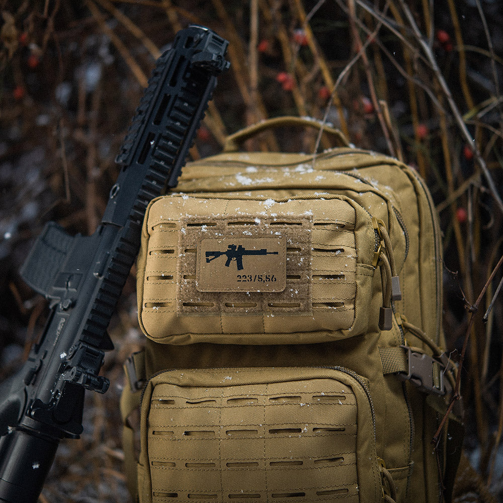 M-Tac нашивка AR-15 223/5,56 Laser Cut Coyote/Black