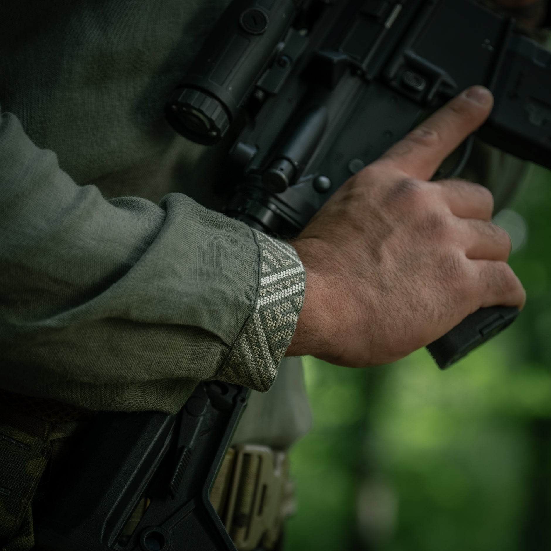 M-Tac вишиванка 100% льон тип 2олива