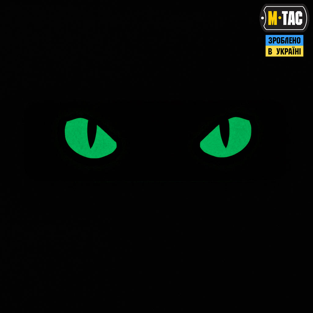 M-Tac нашивка Cat Eyes (Type 2) Laser Cut Ranger Green/GID
