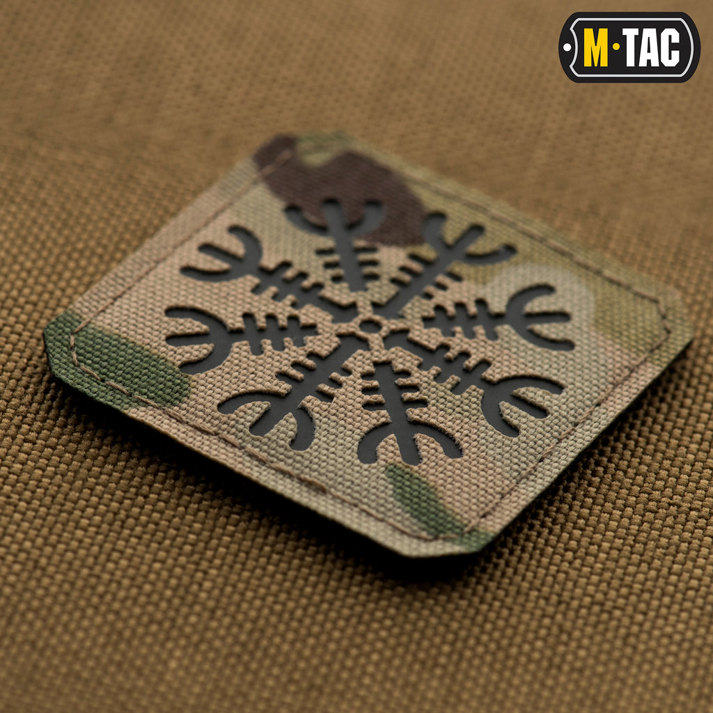 M-Tac нашивка шолом Жаху Laser Cut Multicam/Black
