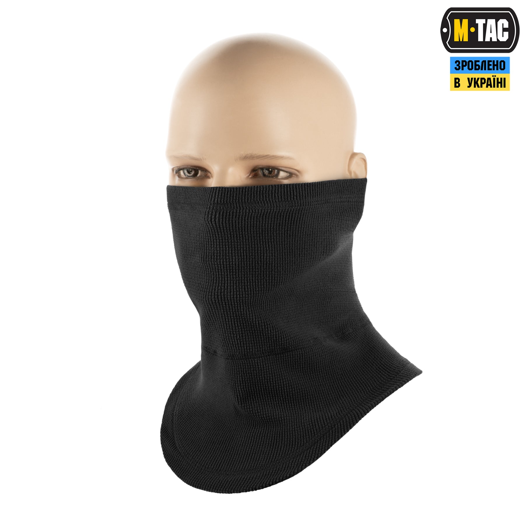 M-Tac шарф-труба анатомічний мікрофліс ріп-стоп Black ()