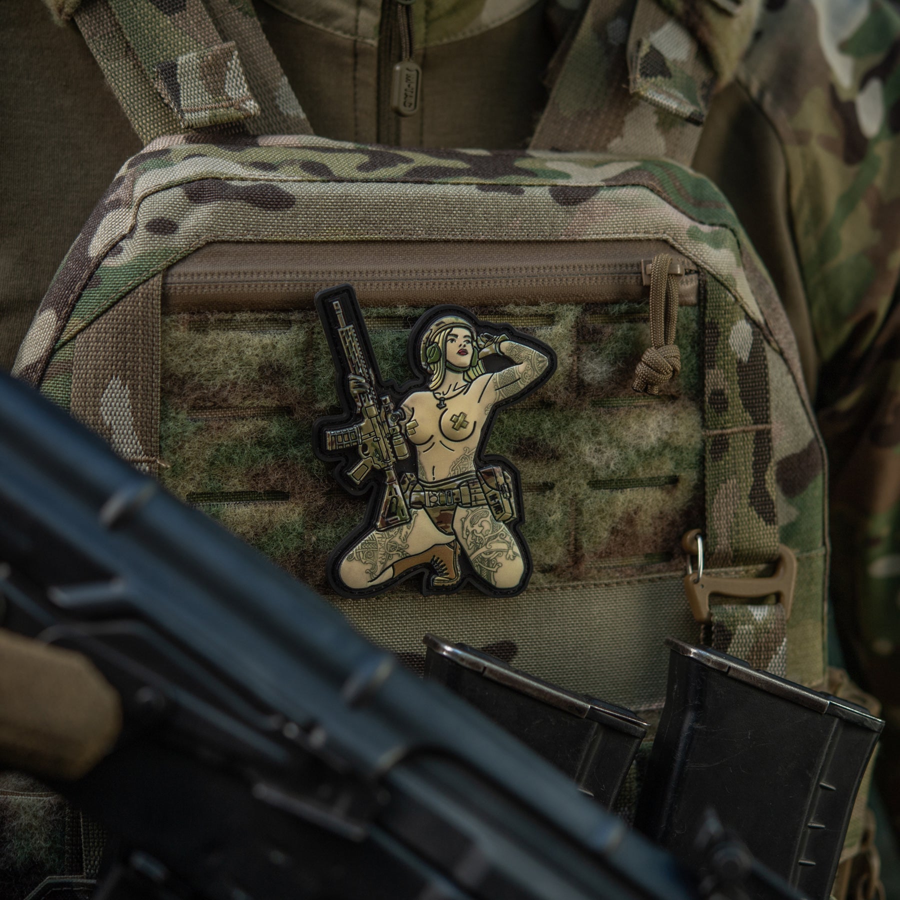 M-Tac нашивка Tactical girl Skandinavik with Mjöllnir PVC MC