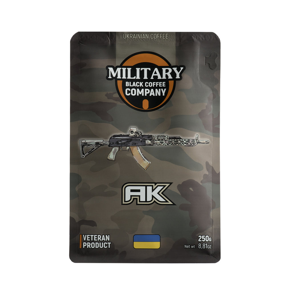 Military Black Coffee Company меленаа AK-Бразілія Бурбон