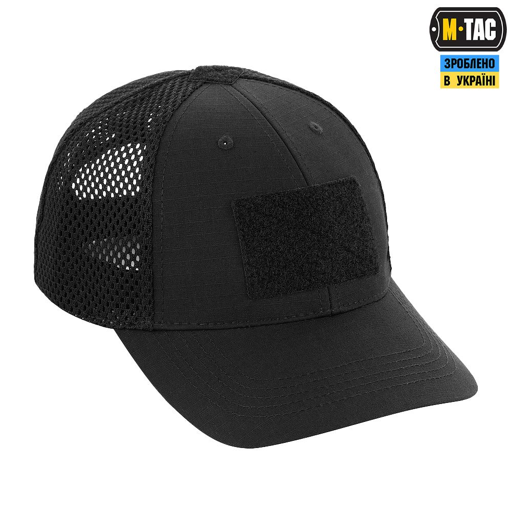 M-Tac бейсболка тактична з сіткою Elite Flex Black