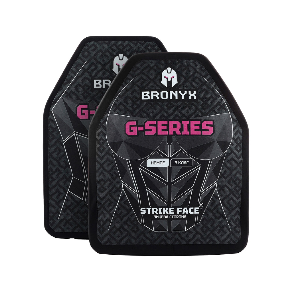 BRONYX комплект бронеплит (2 шт) G-Series (для жінок) 3-го класу розмір M