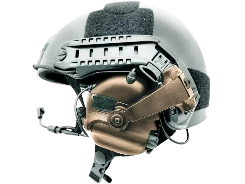 Активні Навушники Earmor M32X PLUS з мікрофоном Coyote Brown (2 види кріплень)