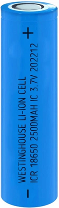 Акумулятор Westinghouse ICR18650F 2500 mAh 3.7V Li-ion Flat Top без захисту