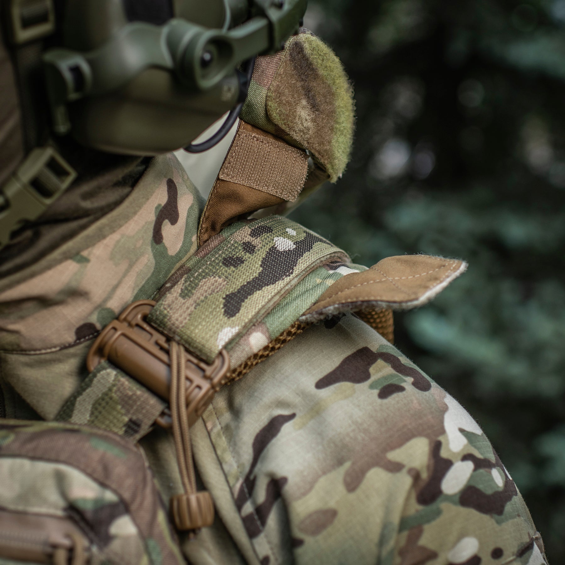 M-Tac Горжет сумісний з активними навушниками 1 клас захисту Elite Multicam