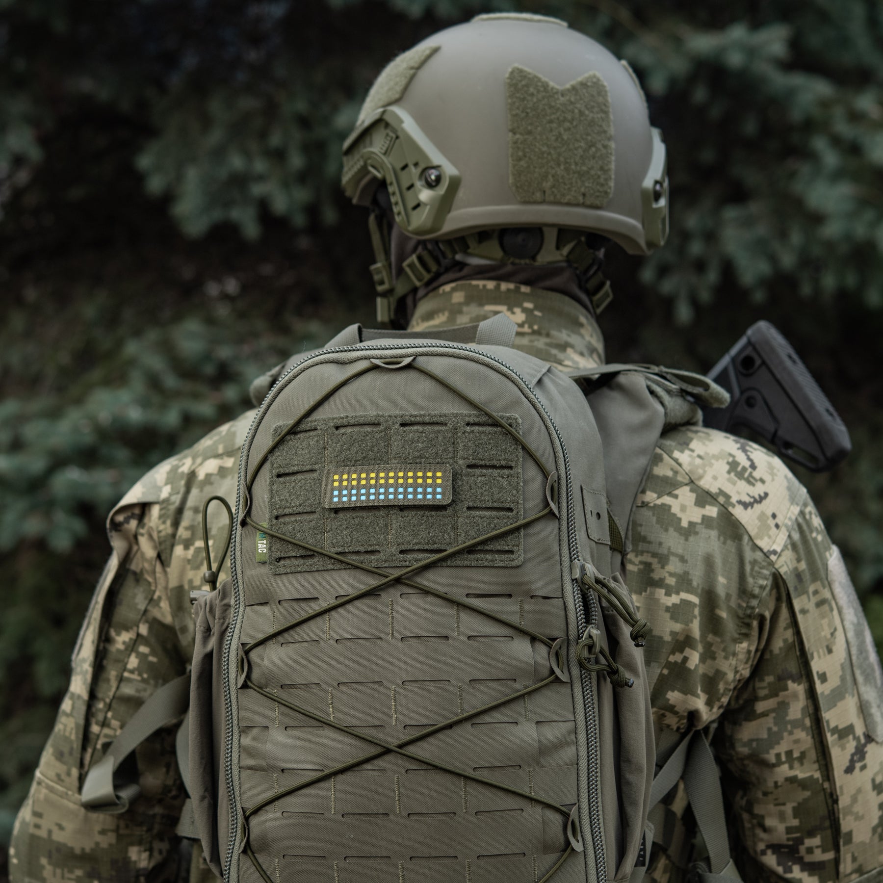 M-Tac нашивка прапор України 25х80 Laser Cut Ranger Green/Yellow/Blue/GID