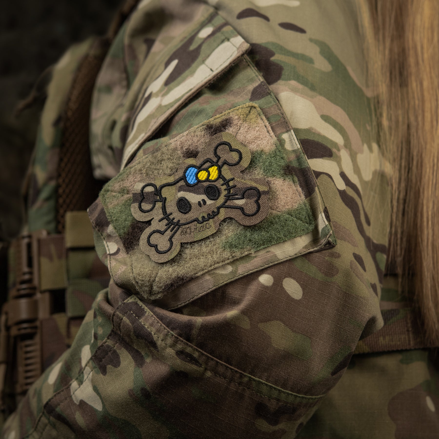 M-Tac нашивка KITTY контур (вишивка) Multicam