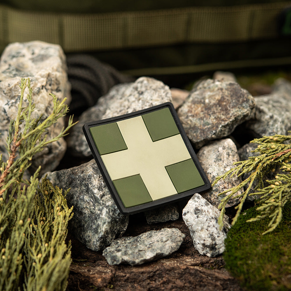 M-Tac нашивка Medic Cross Square ПВХ олива