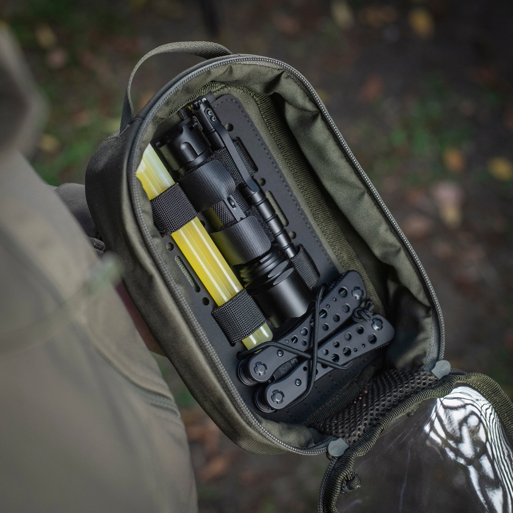 M-Tac органайзер утилітарний прозорий Elite Small Gen.II Ranger Green