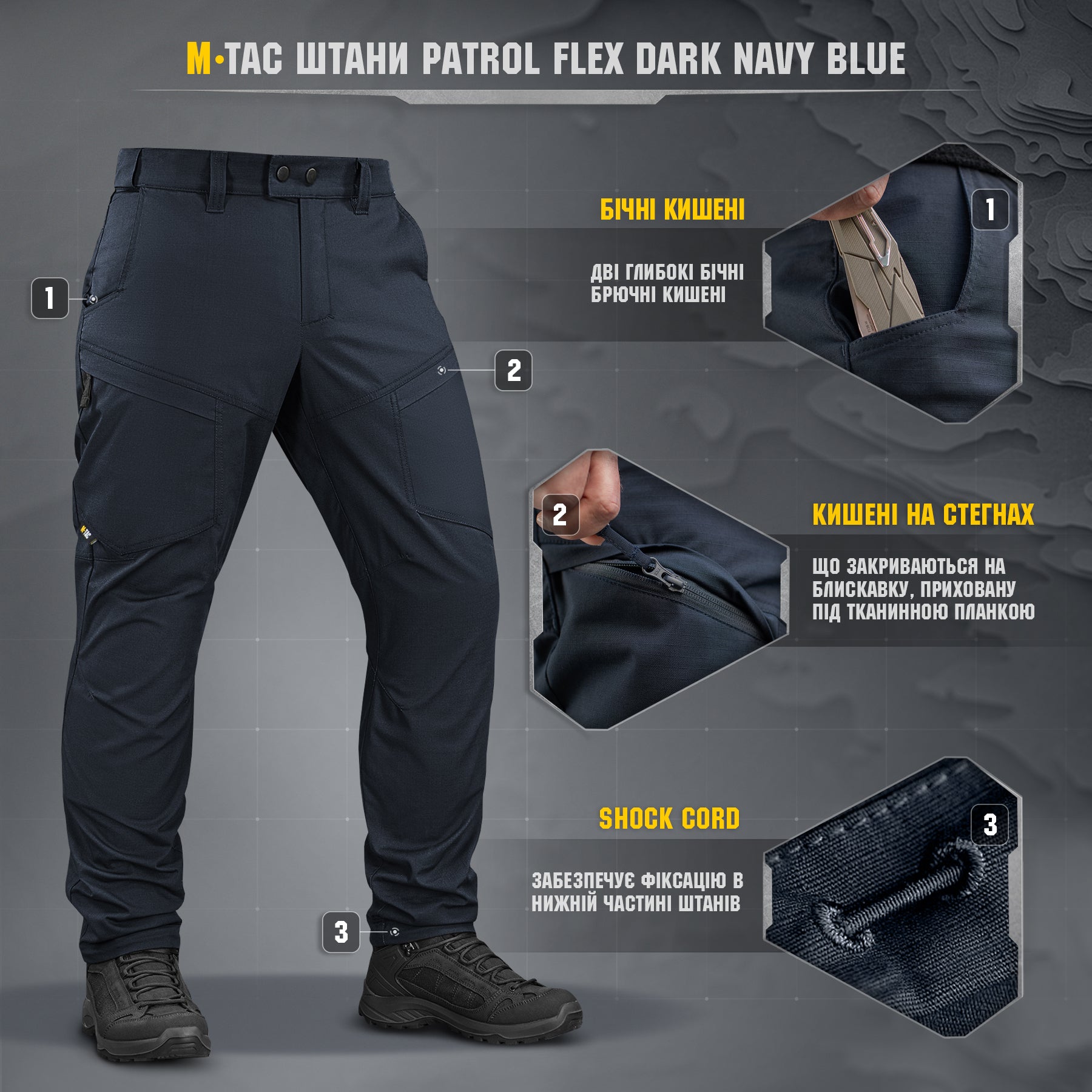M-Tac штани Patrol Flex Dark Navy Blue