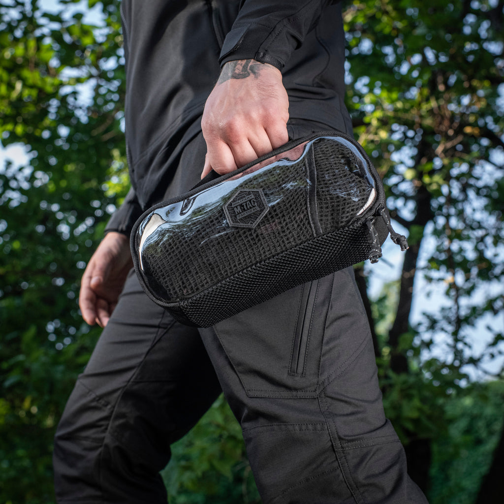 M-Tac органайзер утилітарний прозорий Elite Medium Gen.II Black