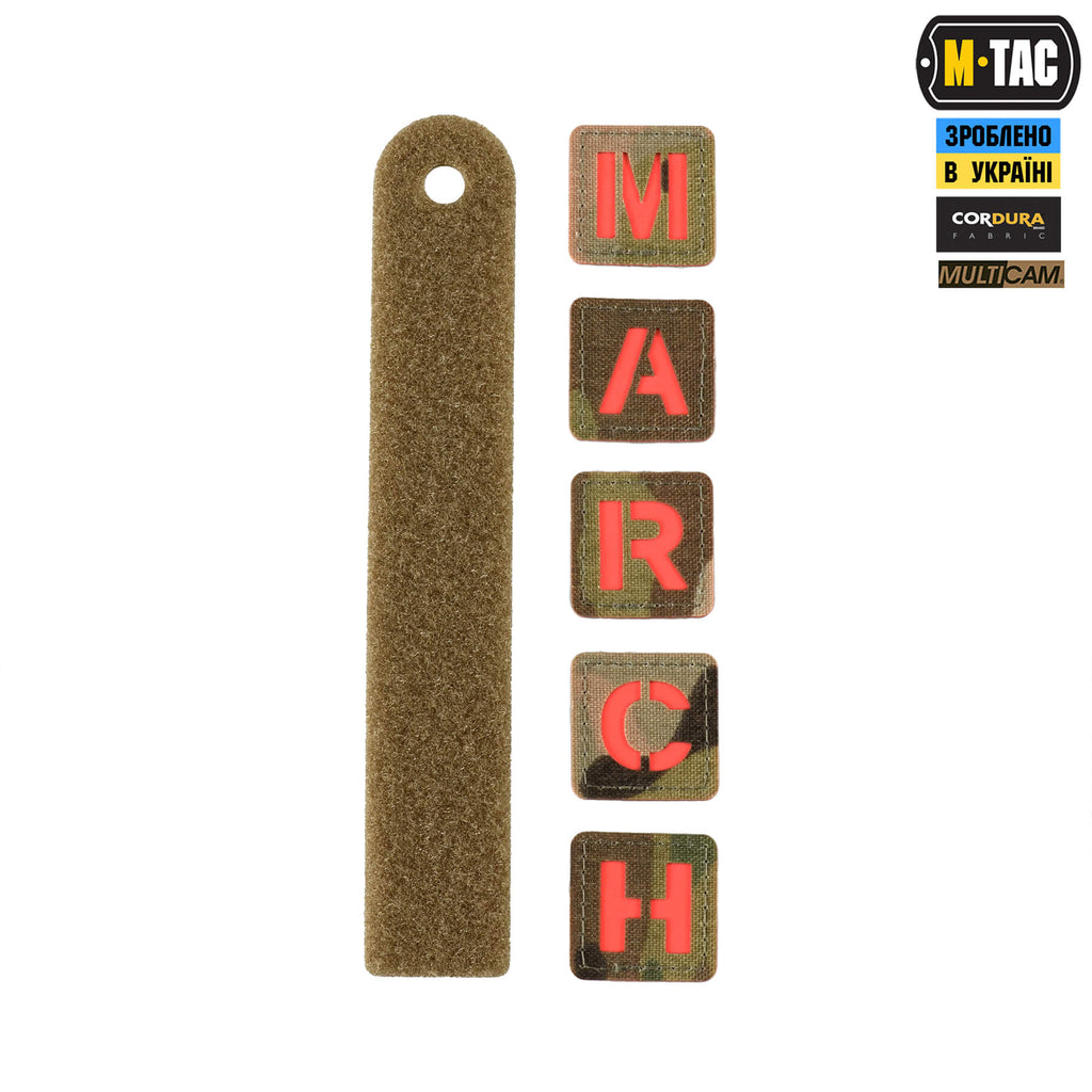 M-Tac нашивка MARCH Multicam/Red/GID
