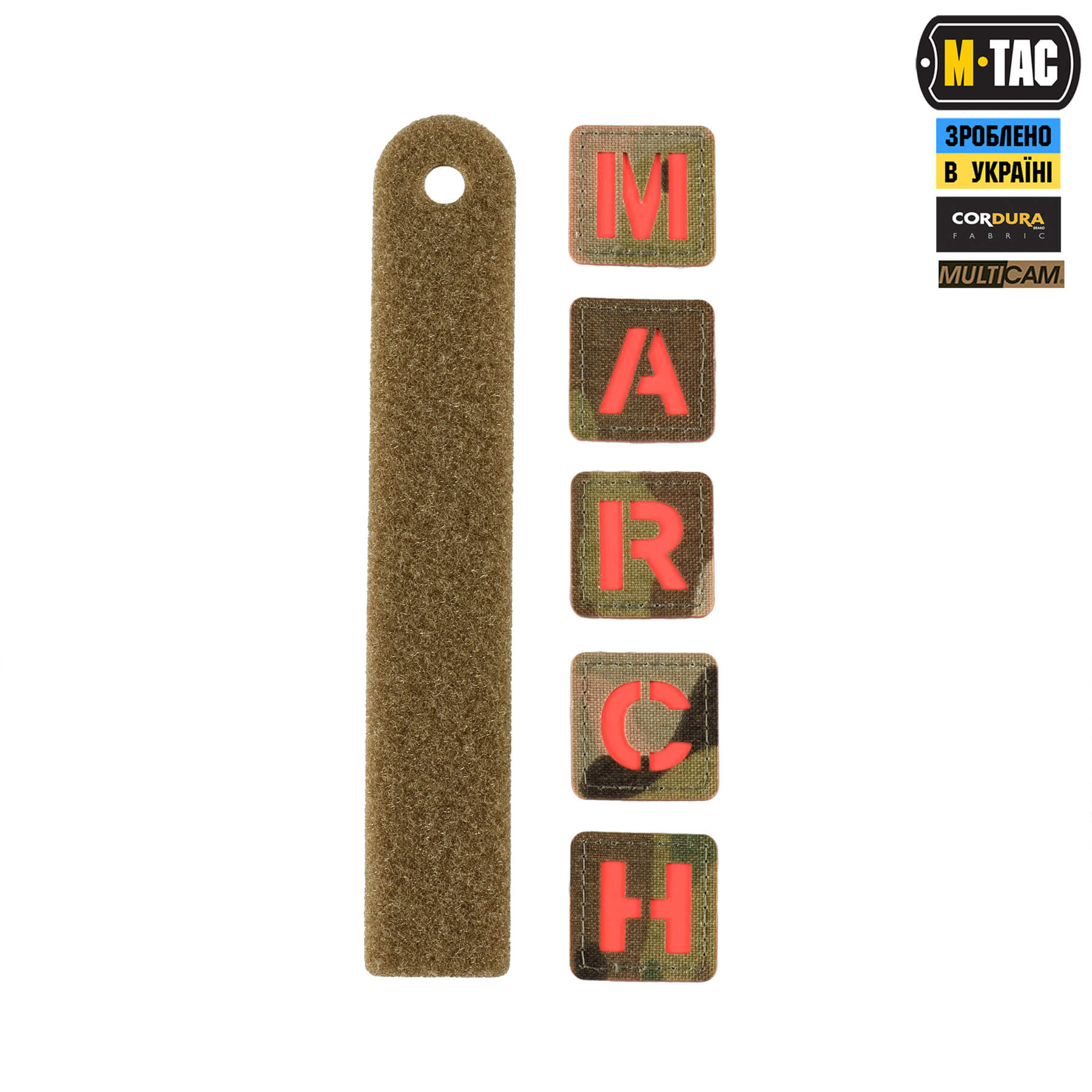M-Tac нашивка MARCH Multicam/Red/GID