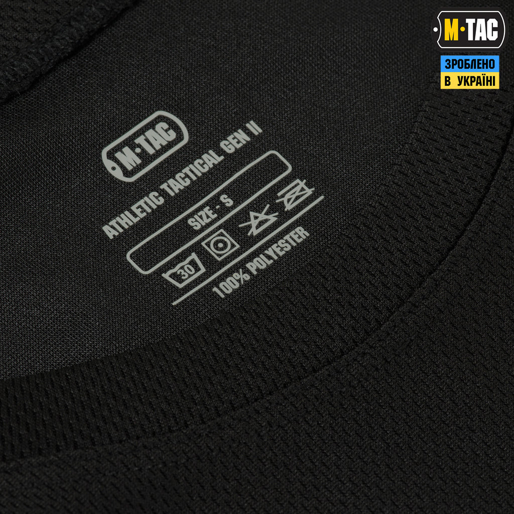 M-Tac футболка потовідвідна Athletic Tactical Gen.2 Black