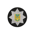 Кокарда Поліція кругла 5 см чорна