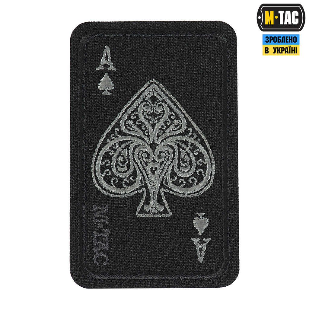 M-Tac нашивка Ace of Spades (вишивка) Black