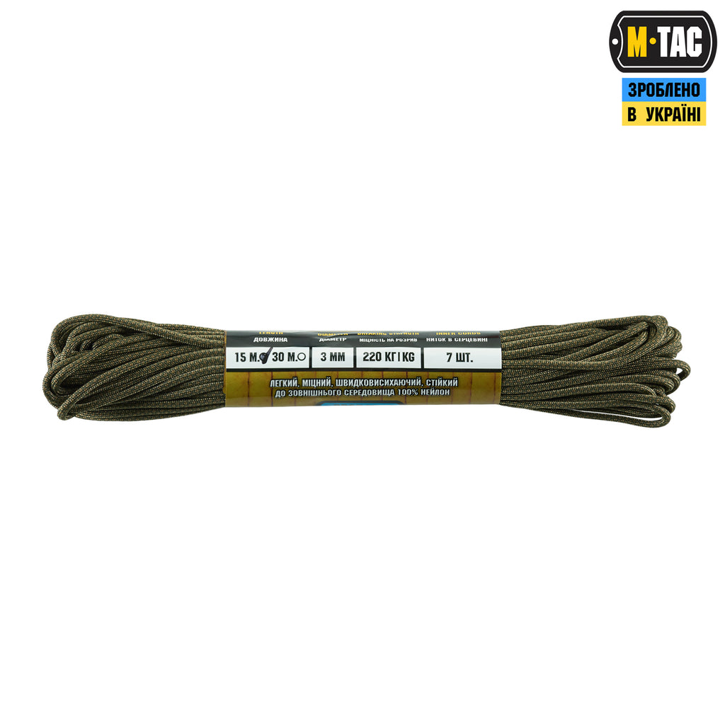 M-Tac паракорд 475 15m Coyote/Ranger Green Diamond