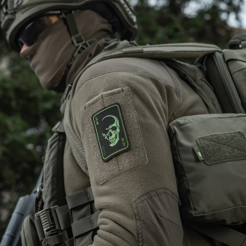M-Tac нашивка Face of war (вишивка) Black/Olive