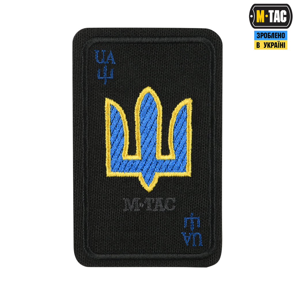 M-Tac нашивка Козирна карта (вишивка) Black