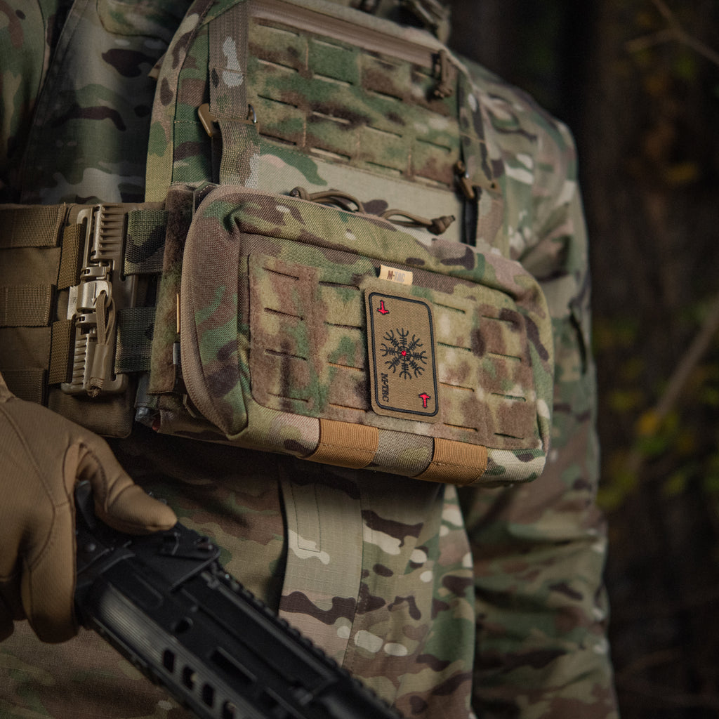 M-Tac нашивка карта Компас Вікінгів (вишивка) Coyote