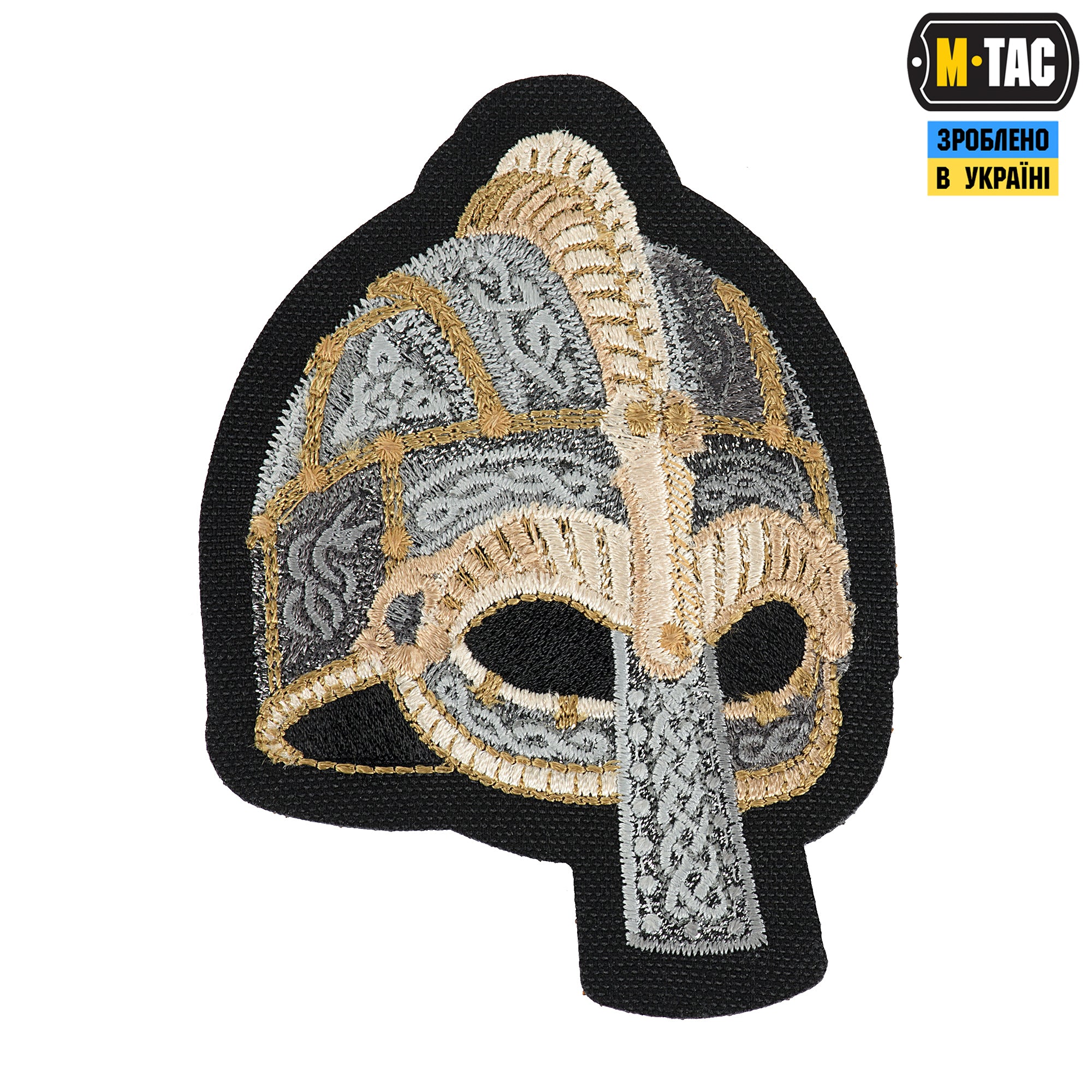 M-Tac нашивка Viking Helmet (вишивка) Black