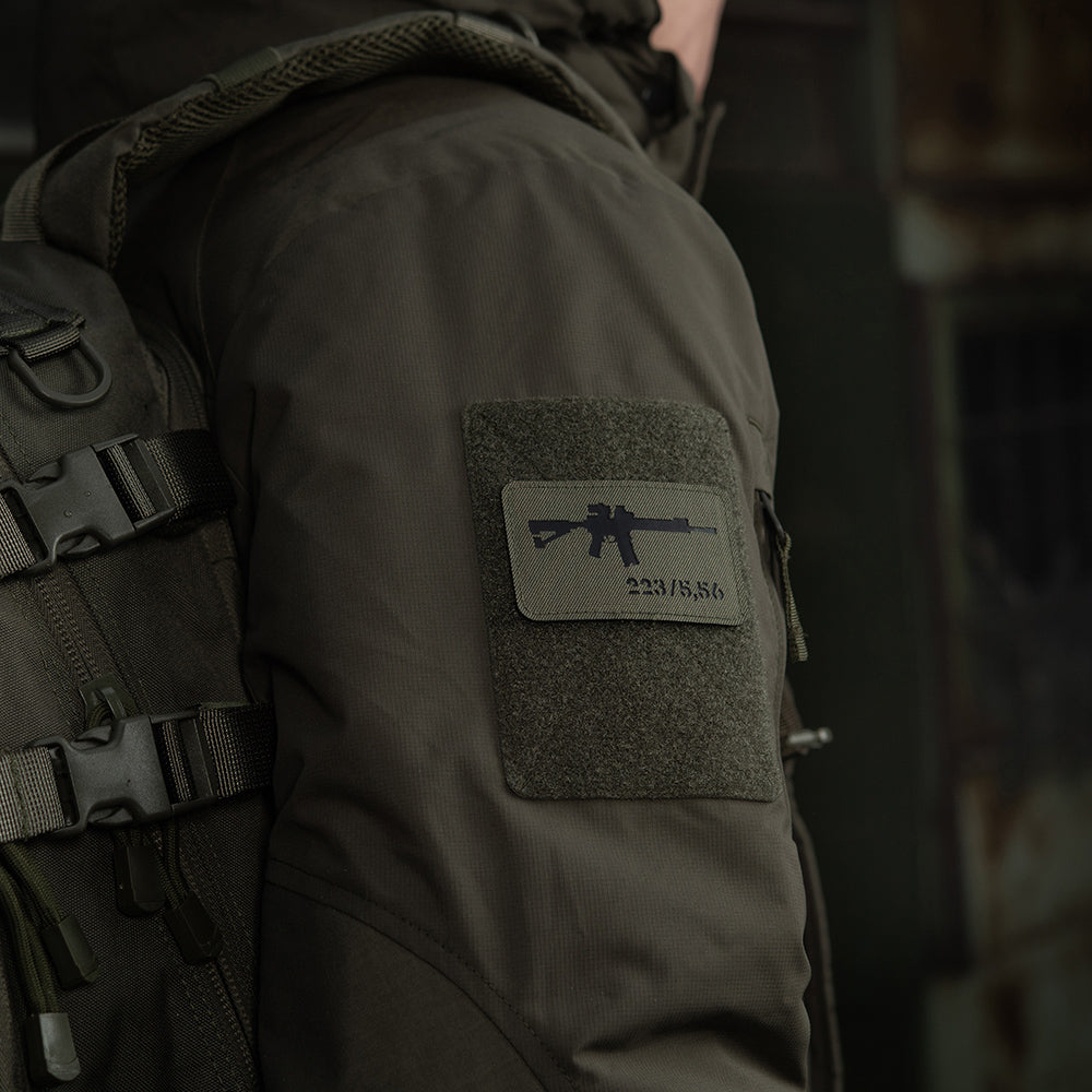 M-Tac нашивка AR-15 223/5,56 Laser Cut Ranger Green/Black
