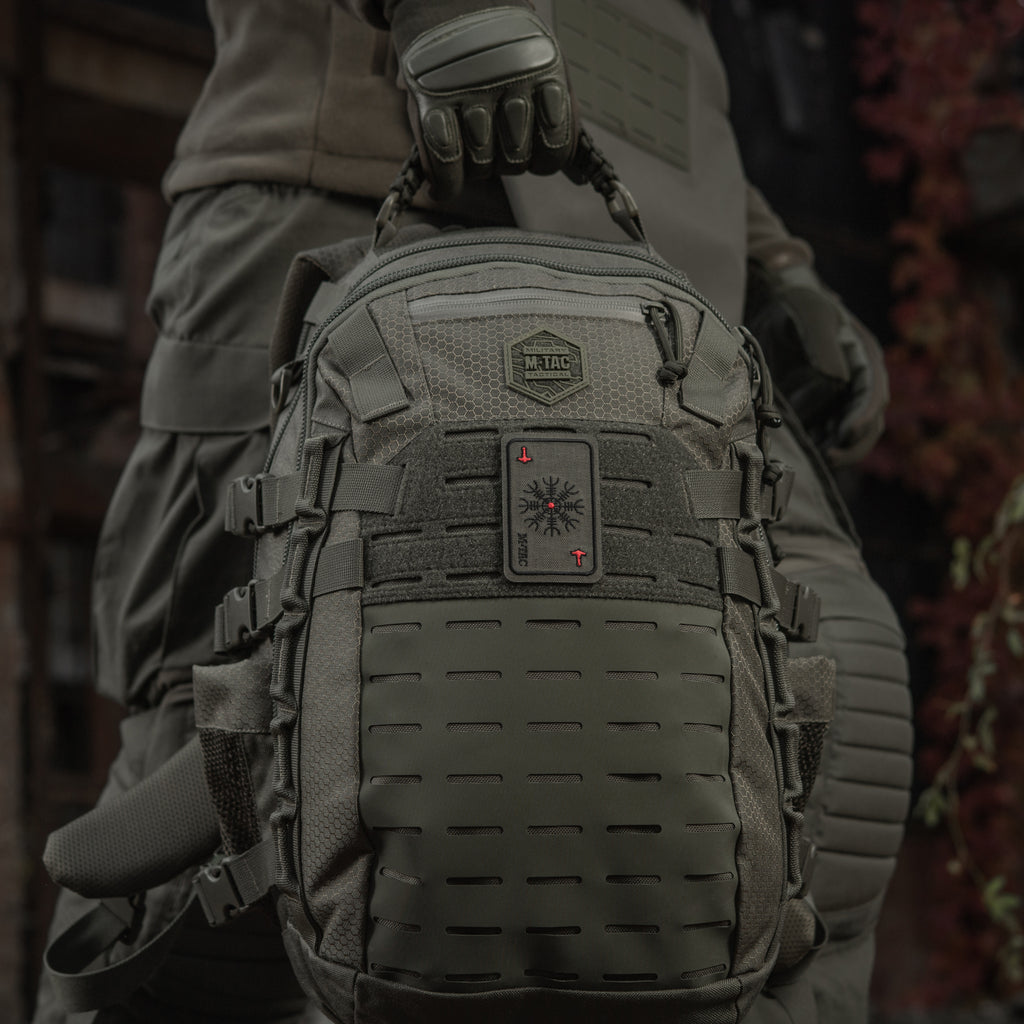 M-Tac нашивка карта Компас Вікінгів (вишивка) Ranger Green