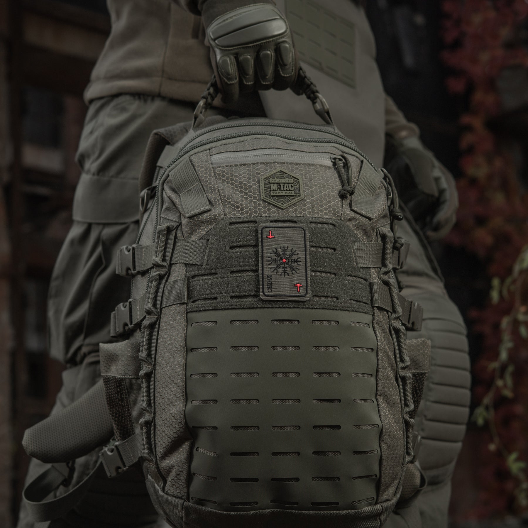 M-Tac нашивка карта Компас Вікінгів (вишивка) Ranger Green