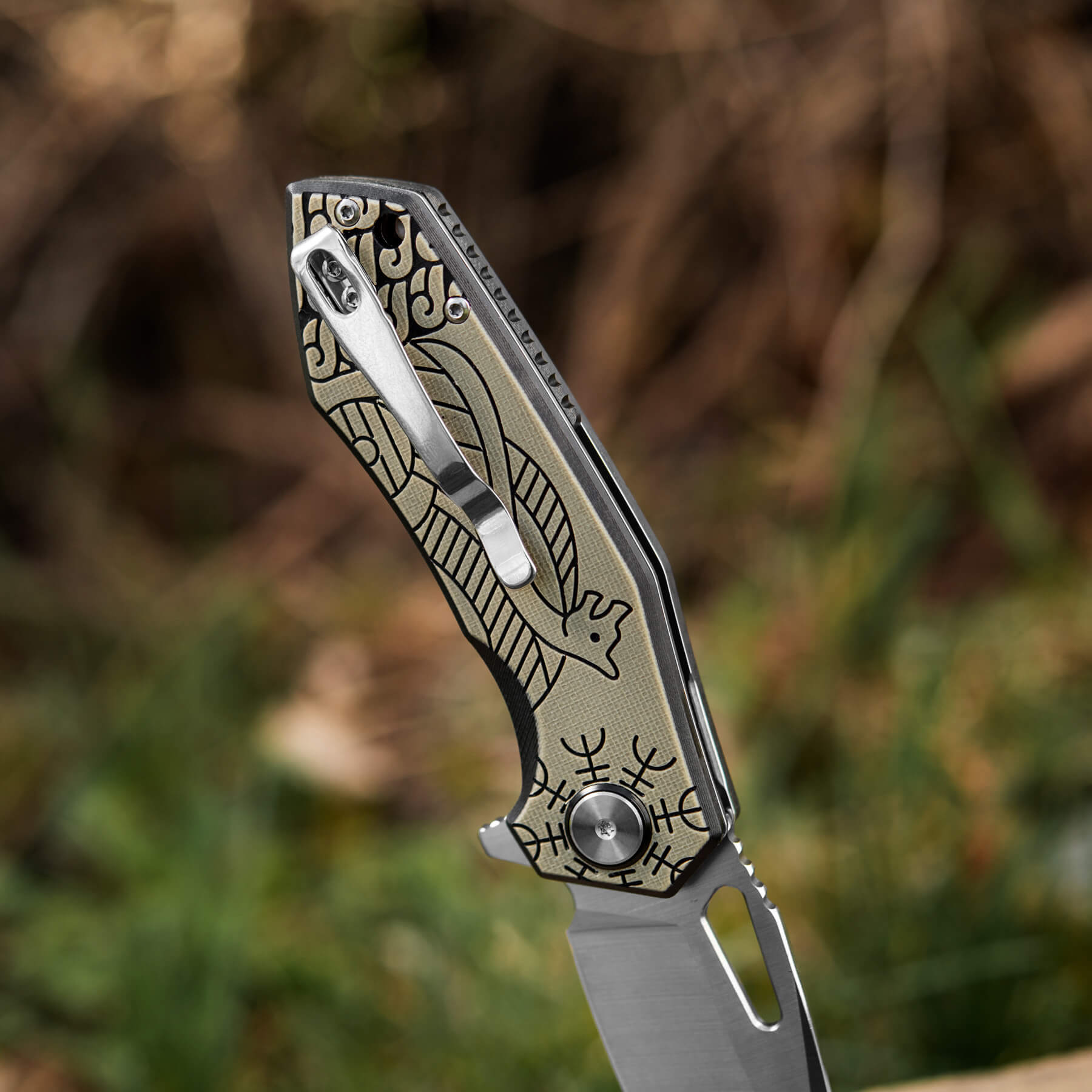 M-Tac ніж складний Type 12 Scandinavian Black/Sand