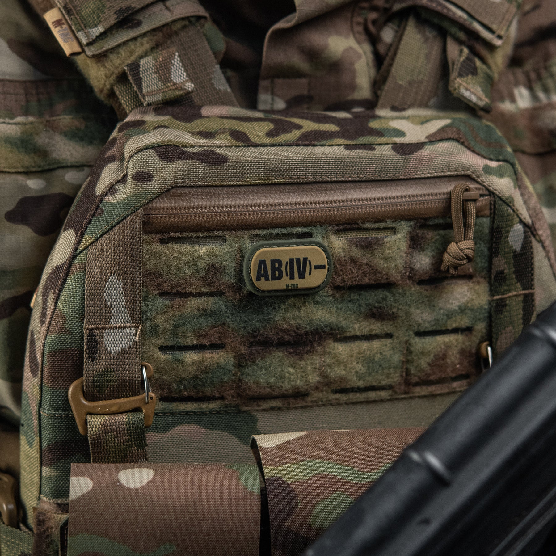 M-Tac MOLLE Patch група крові AB (IV) - PVC Ranger Green
