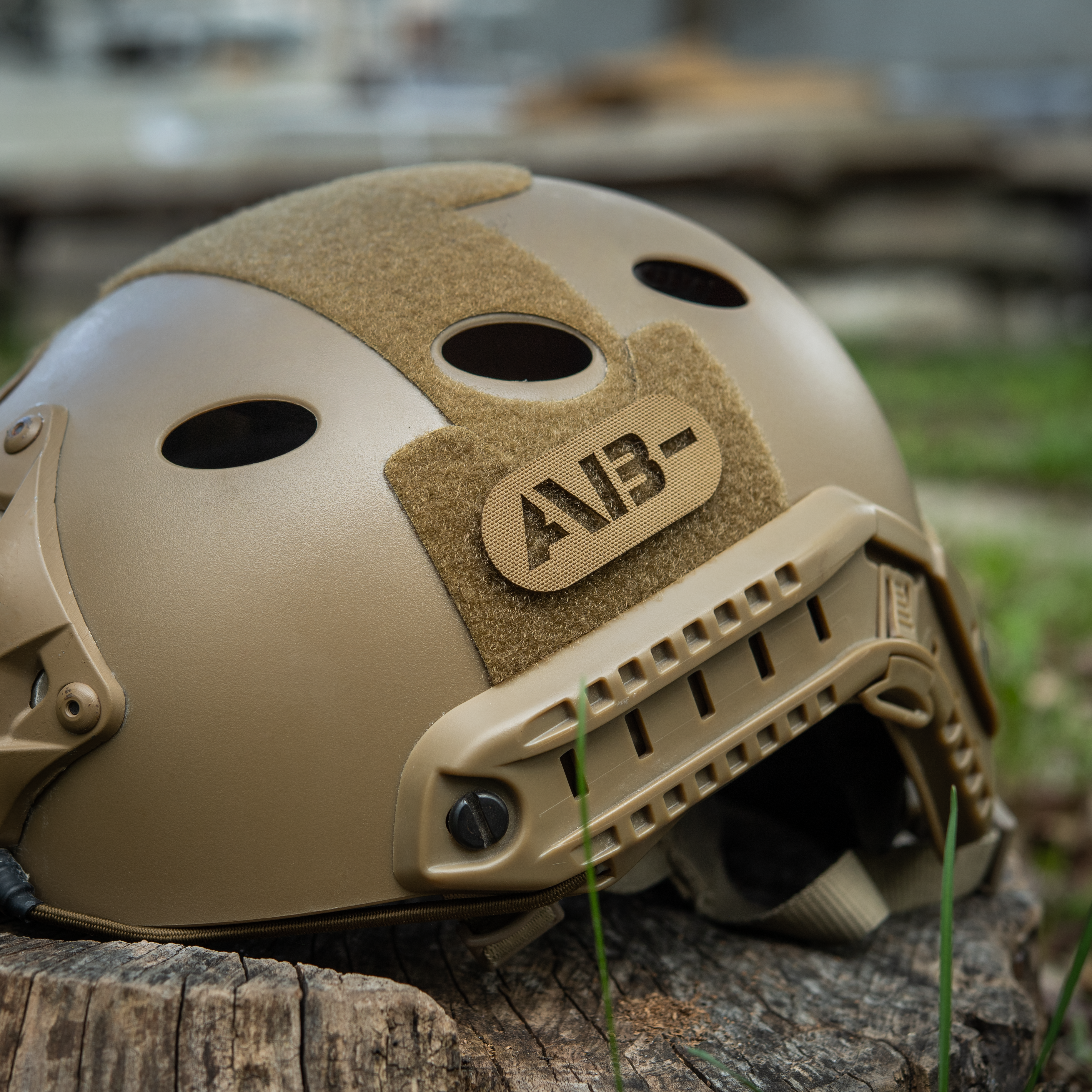 M-Tac нашивка група крові AB- наскрізна Laser Cut Coyote