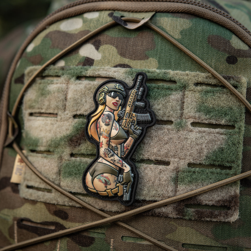 M-Tac нашивка Tactical girl №4 PVC tatoo Пантера