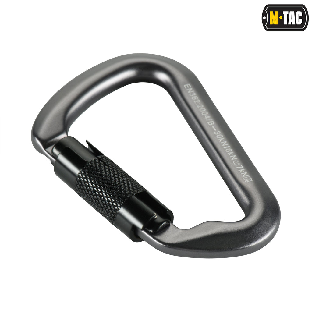 M-Tac карабін 10 см с байонетною муфтою Keylock сірий