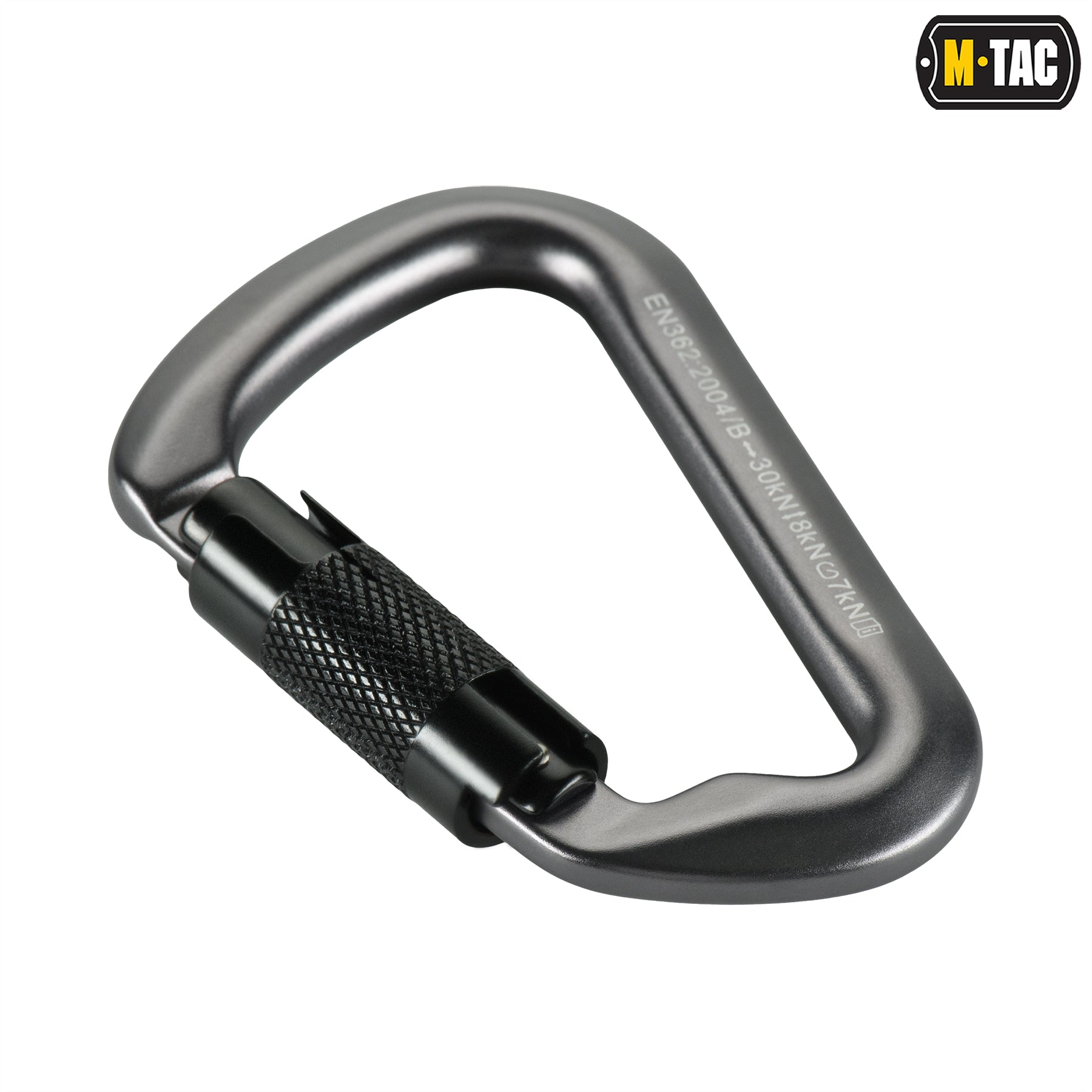 M-Tac карабін 10 см с байонетною муфтою Keylock сірий