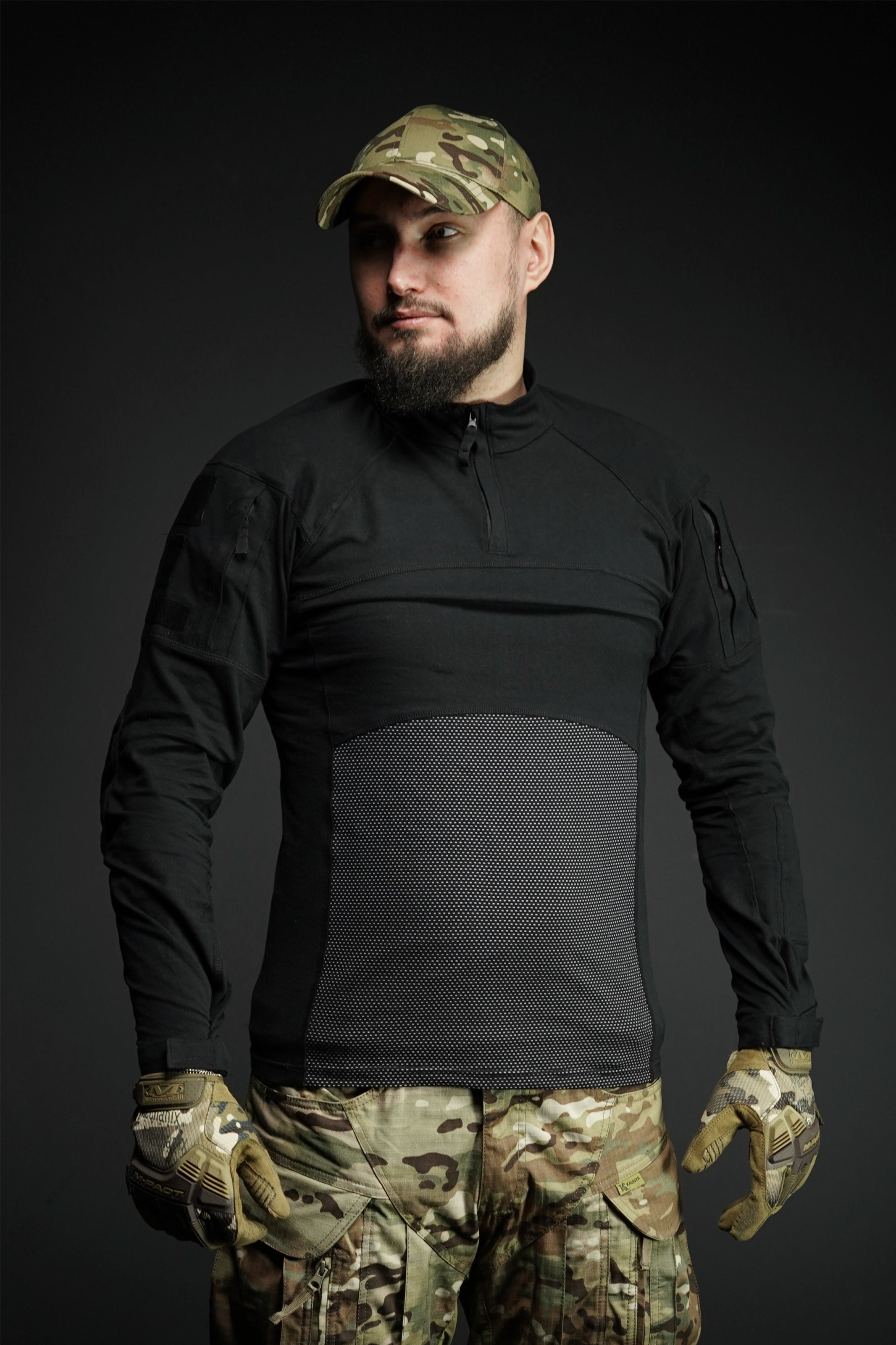 Бойова сорочка Tactical Series Long Sleeve з довгим рукавом та кишенями на плечах