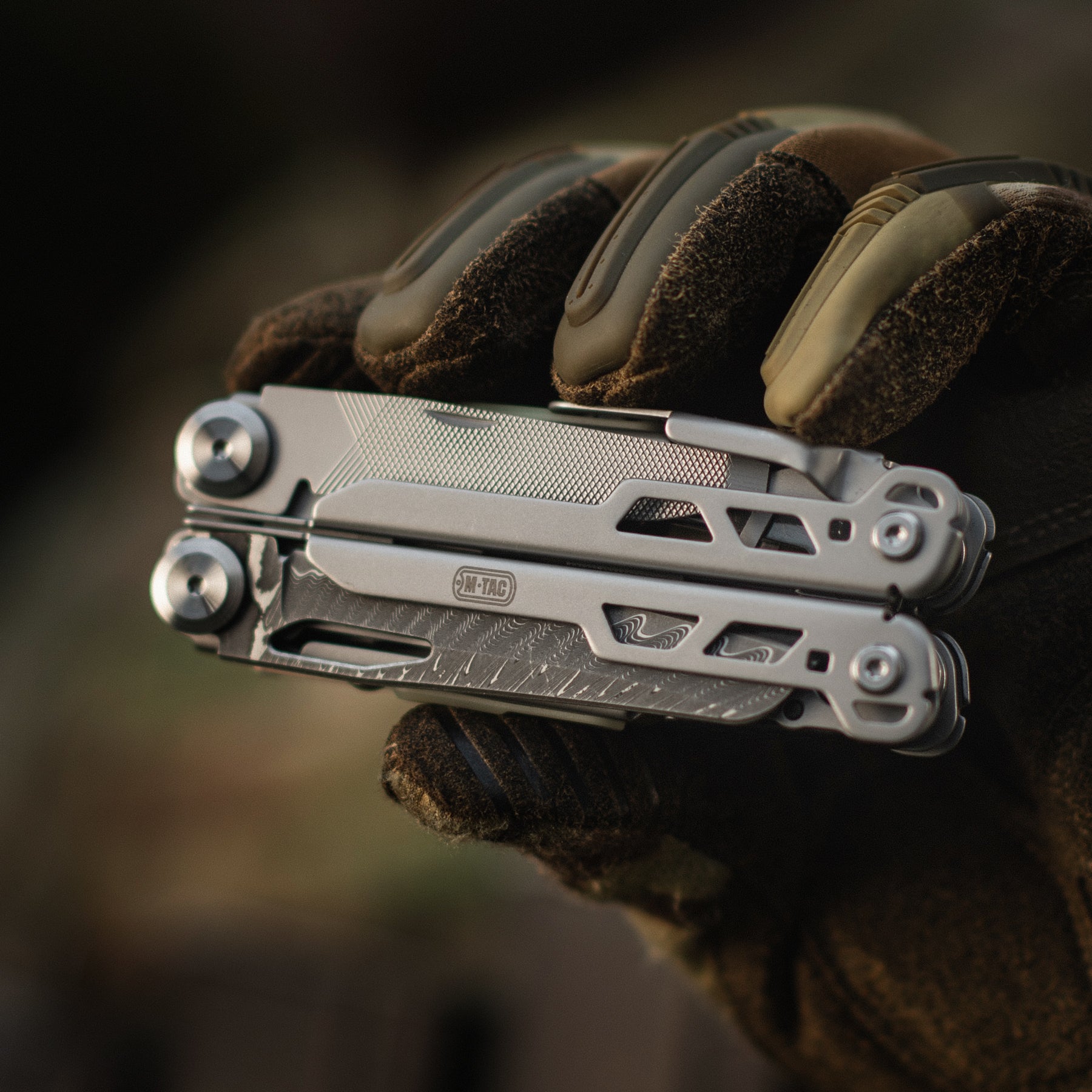 M-Tac мультитул Type 12 Steel/Damascus