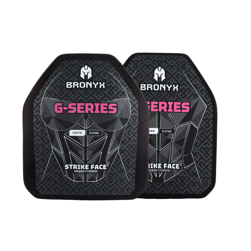 Бронеплити BRONYX G-Series (передня та задня) 3 клас захисту ДСТУ НВМПЕ Shooter's Cut (L/28x32)