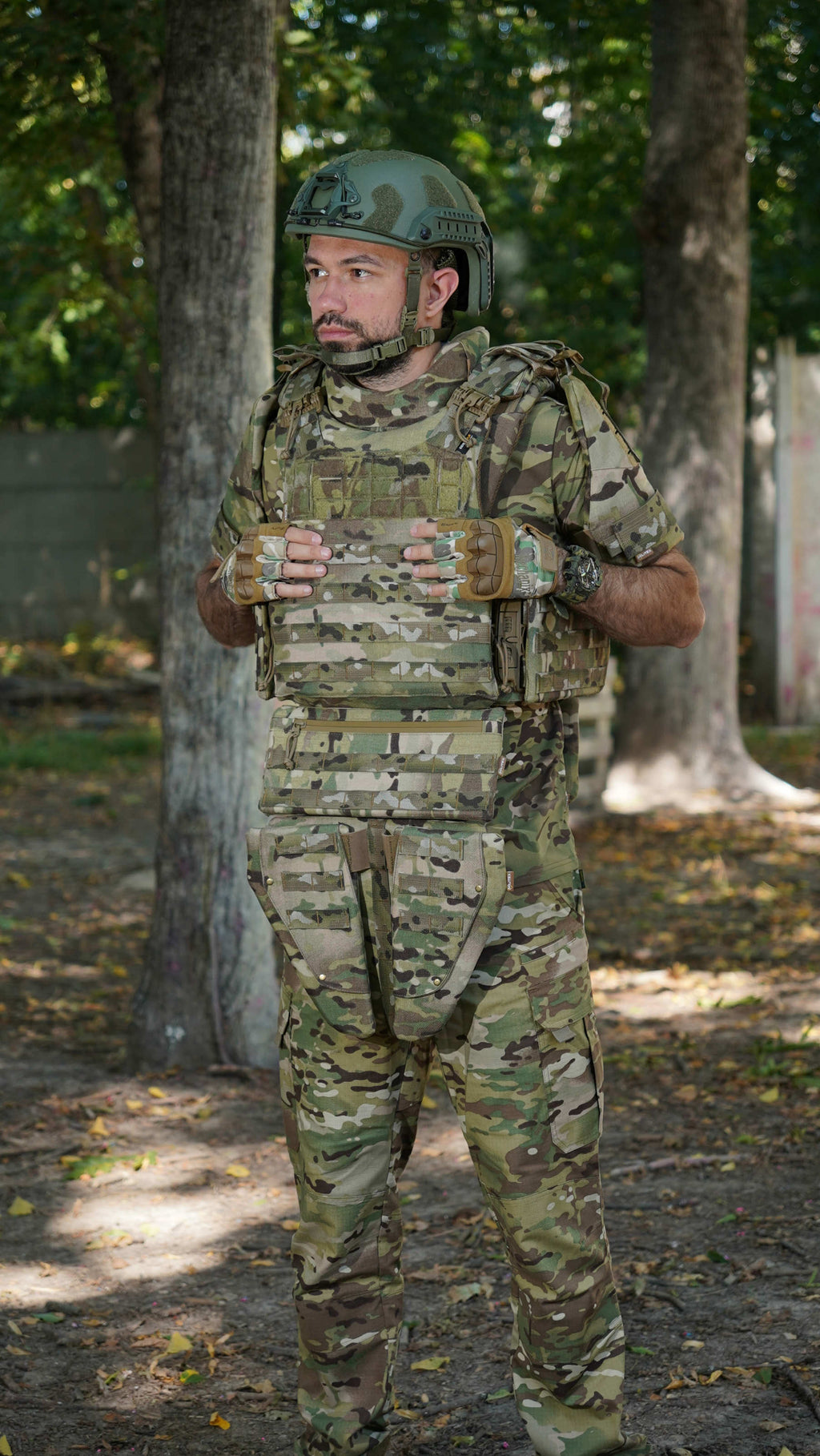 Бронежилет Militex Modular X-1 з балістичним пакетом (1 клас) | Multicam | Cordura USA | Розмір L