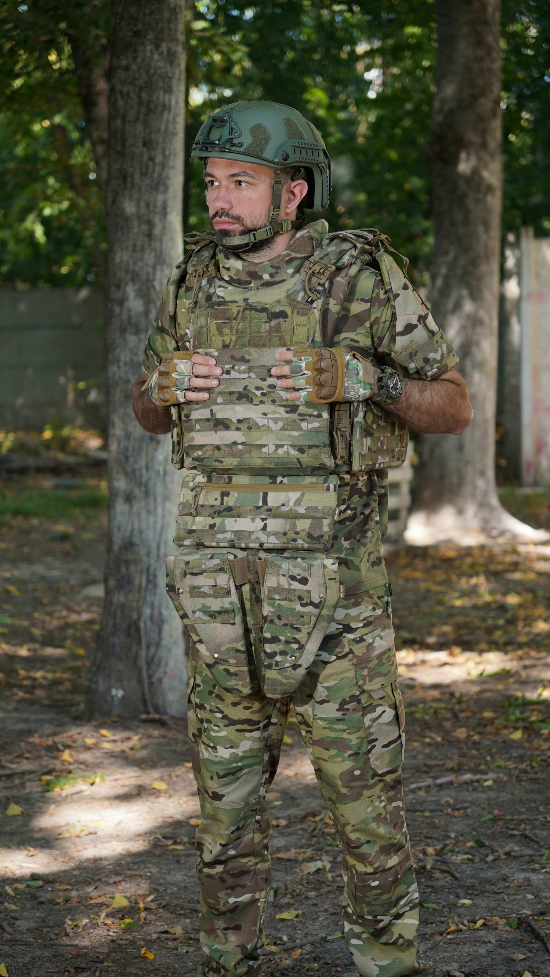 Бронежилет Militex Modular X-1 з балістичним пакетом (1 клас) | Multicam | Cordura USA | Розмір L
