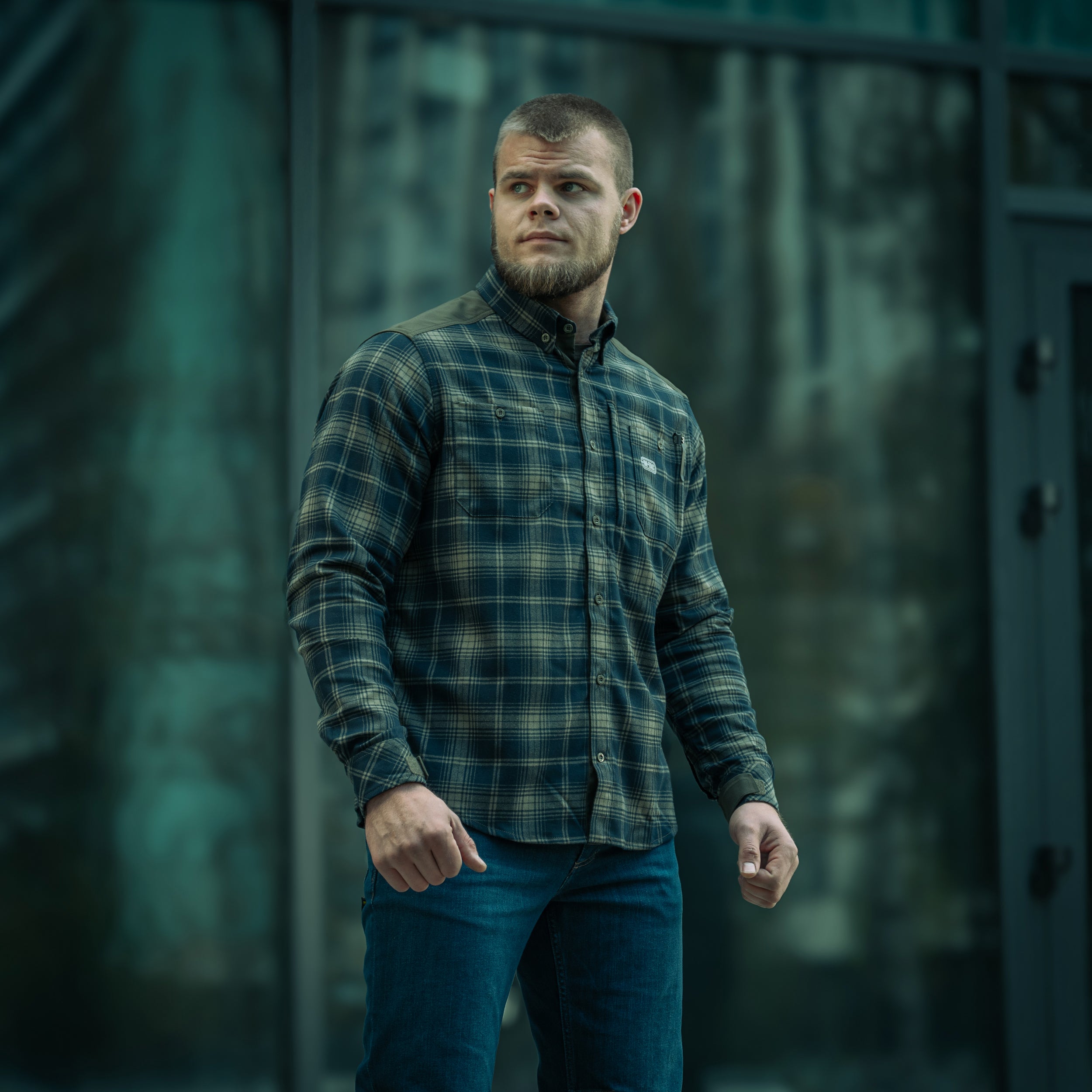 M-Tac сорочка Redneck Shirt Olive/Navy Blue