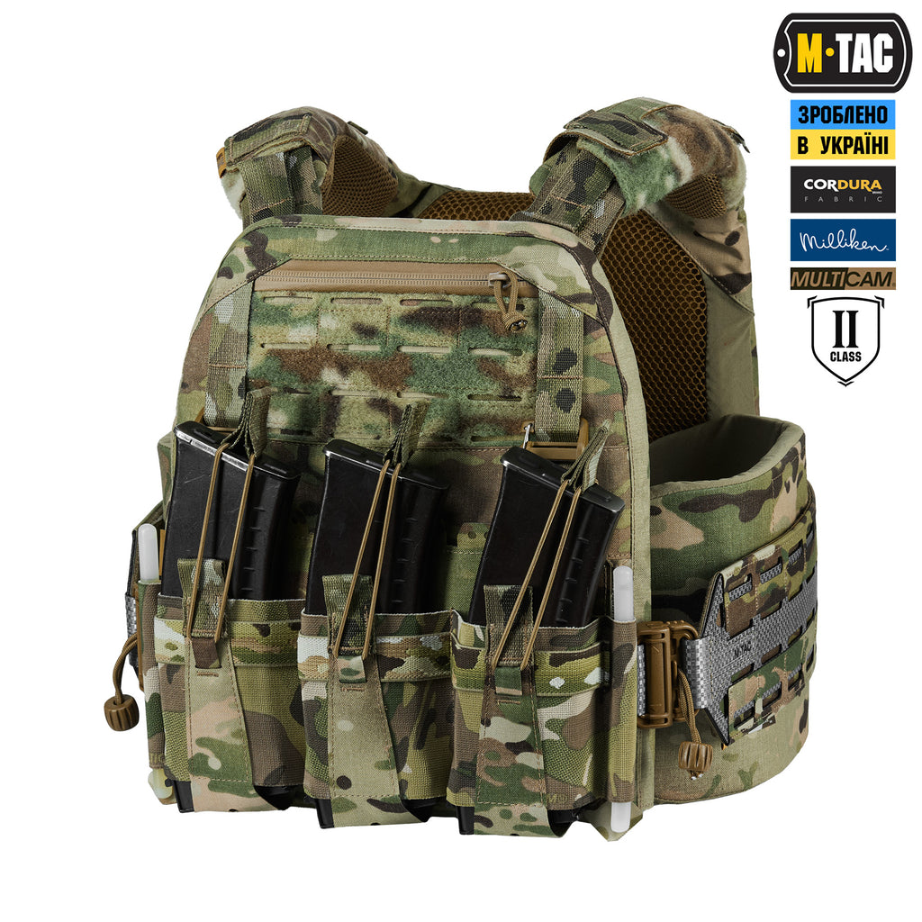 M-Tac плитоноска Cuirass Tiger Elite 2 клас захисту (розмір плити L) Multicam