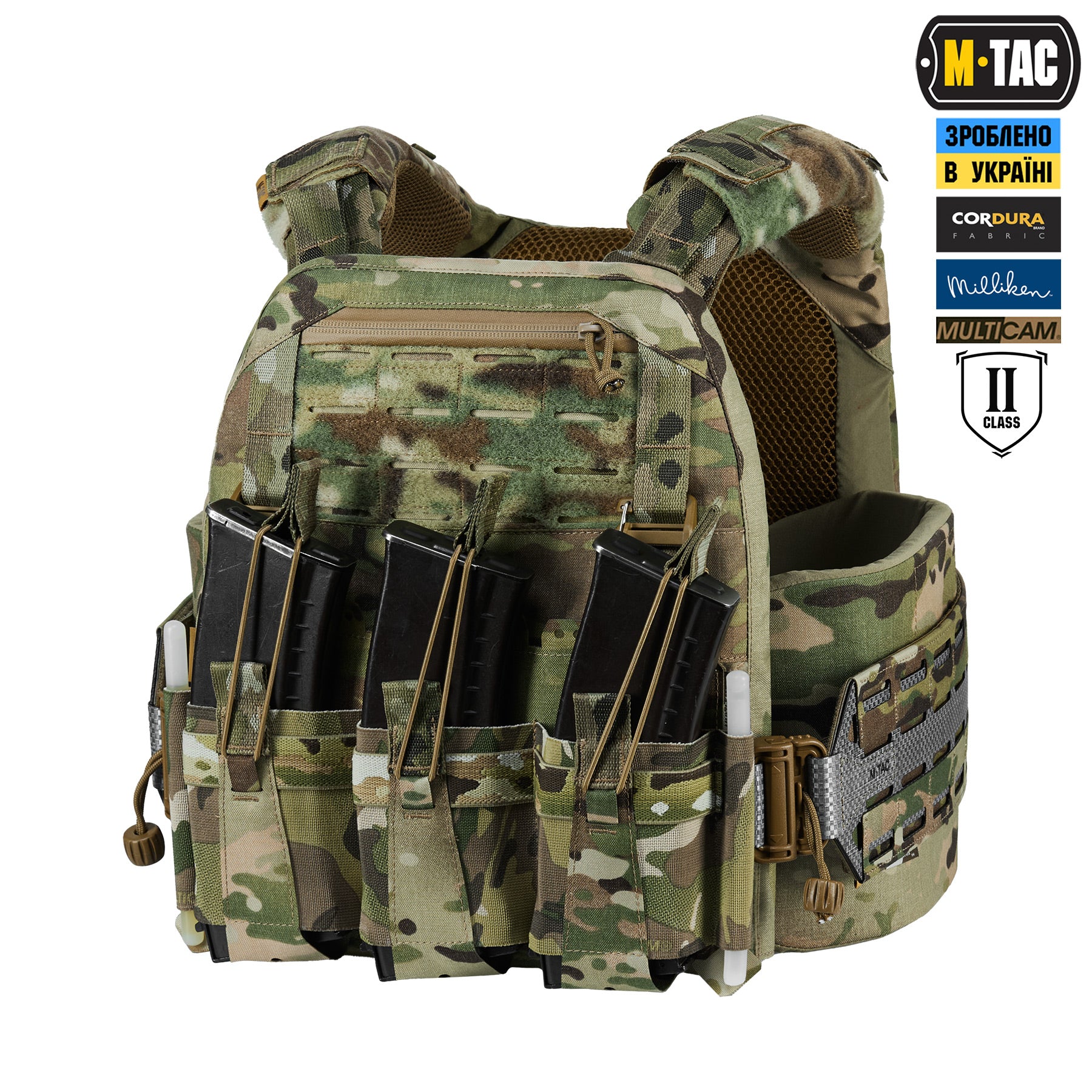 M-Tac плитоноска Cuirass Tiger Elite 2 клас захисту (розмір плити L) Multicam