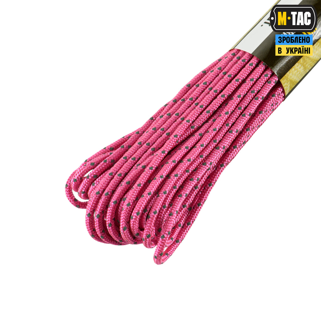 M-Tac паракорд Minicord Reflective Neon Pink 15м
