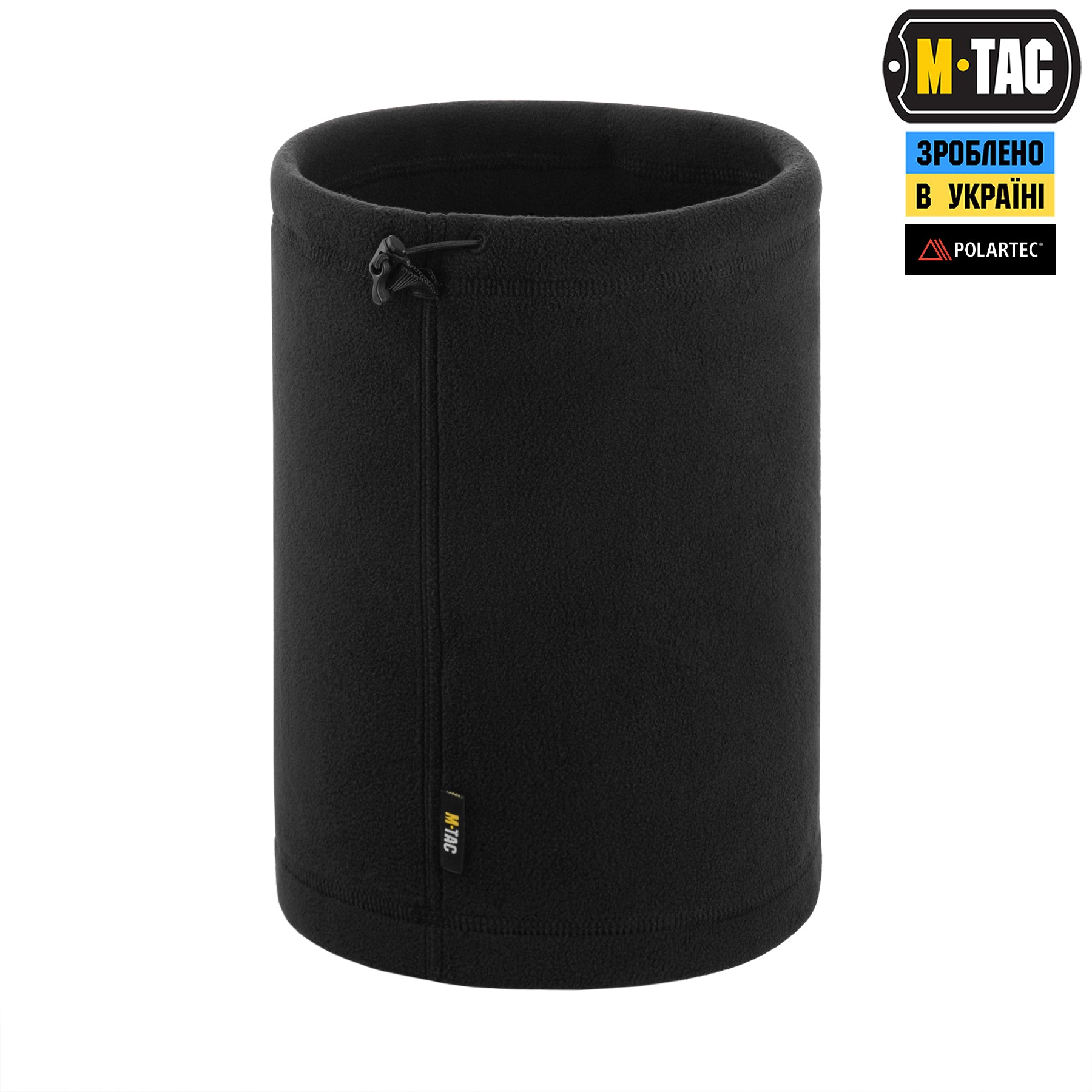 M-Tac шарф-труба Elite короткий з затяжкою фліс (320г/м2) Black