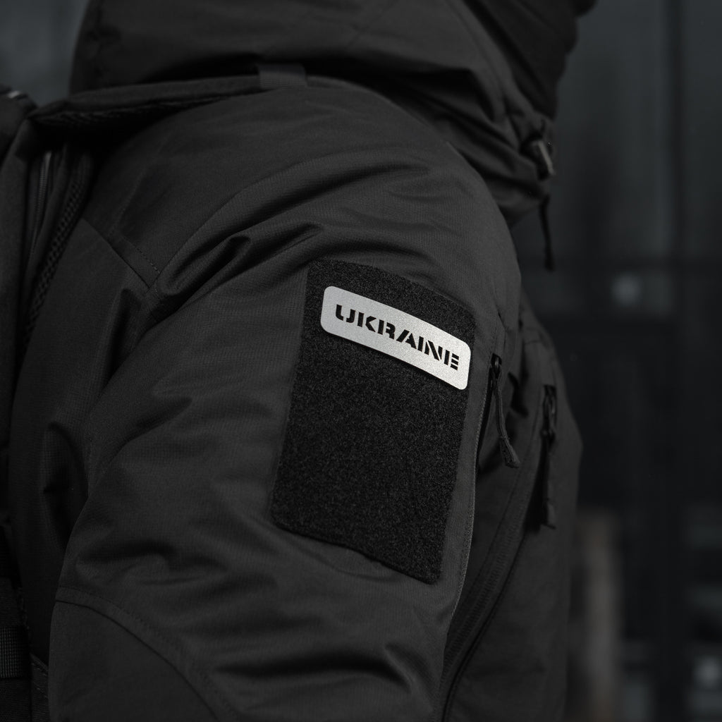 M-Tac нашивка Ukraine скрізна 25х80 Laser Cut Dark Grey/GID
